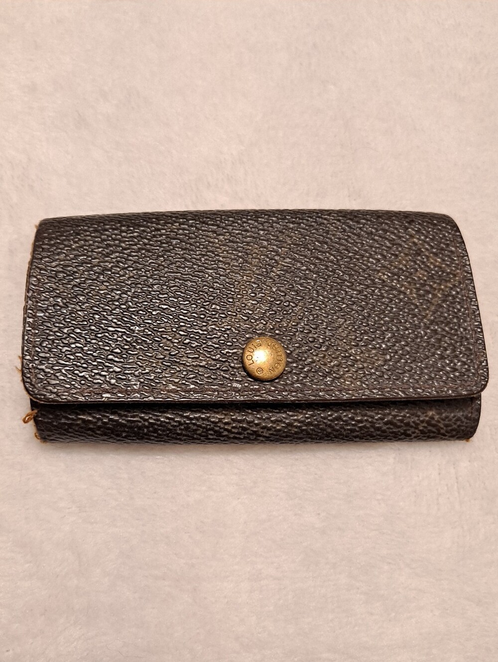 Vintage Louis Vuitton Brown Monogram Key Holder Wallet WELL LOVED - Picture 2 of 10